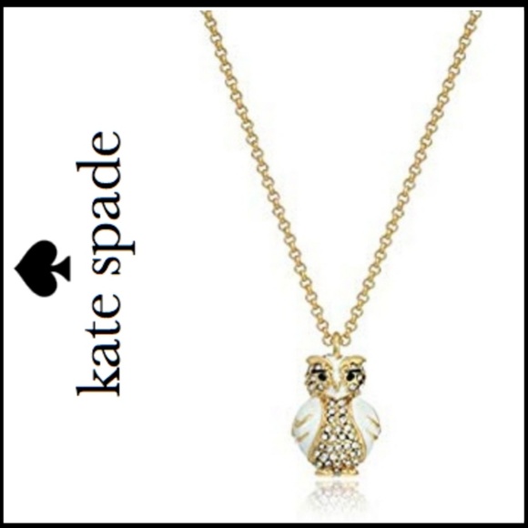 kate spade Jewelry - NWOT KATE SPADE Gold Tone Owl Pendant Necklace